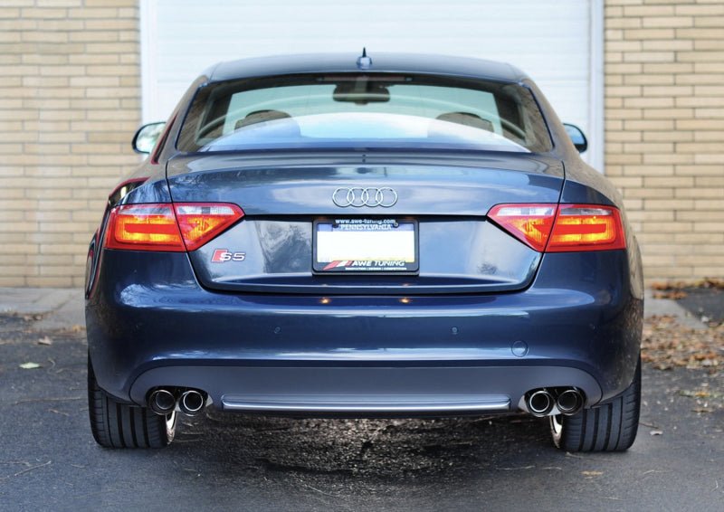 AWE Tuning Audi B8 S5 4.2L Touring Edition Exhaust System - Diamond Black Tips - CPC Performance