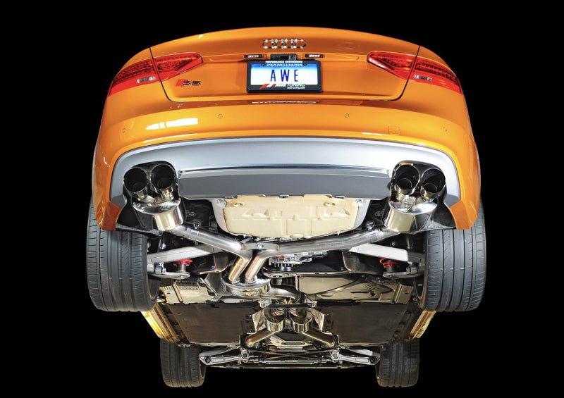 AWE Tuning Audi B8.5 S5 3.0T Touring Edition Exhaust System - Diamond Black Tips (102mm) - CPC Performance
