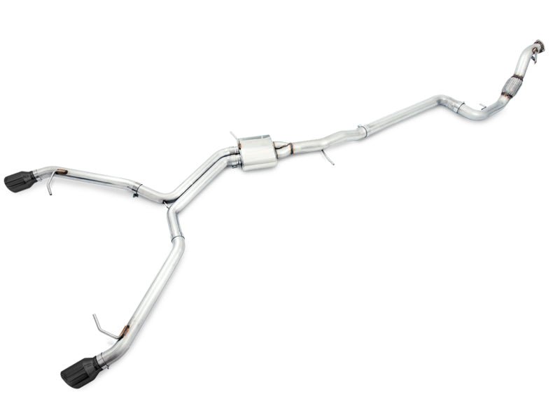 AWE Tuning Audi B9 A5 Track Edition Exhaust Dual Outlet - Diamond Black Tips (Includes DP) - CPC Performance