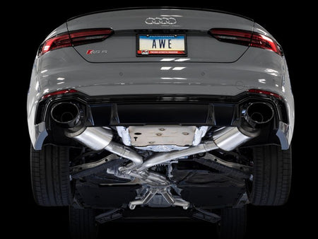 AWE Tuning Audi B9 RS 5 Sportback Touring Edition Exhaust - Non Resonated - Diamond Black RS Style Tips - CPC Performance