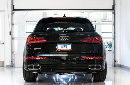 AWE Tuning Audi B9 SQ5 Non - Resonated Touring Edition Cat - Back Exhaust - No Tips (Turn Downs) - CPC Performance
