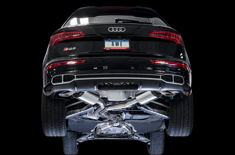 AWE Tuning Audi B9 SQ5 Resonated Touring Edition Cat - Back Exhaust - No Tips (Turn Downs) - CPC Performance