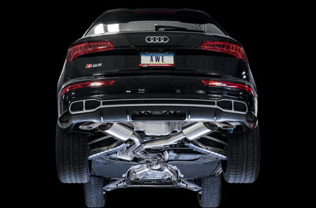 AWE Tuning Audi B9 SQ5 Resonated Touring Edition Cat - Back Exhaust - No Tips (Turn Downs) - CPC Performance