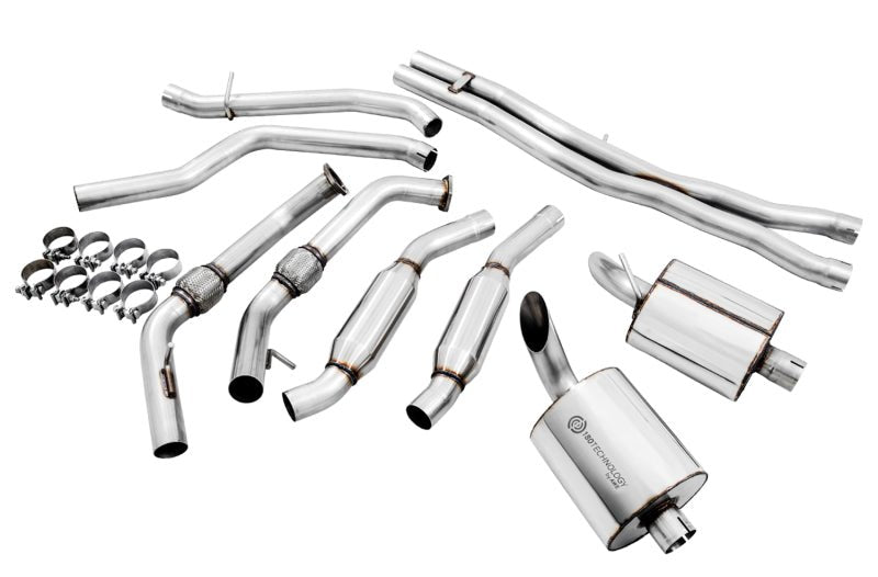 AWE Tuning Audi B9 SQ5 Resonated Touring Edition Cat - Back Exhaust - No Tips (Turn Downs) - CPC Performance