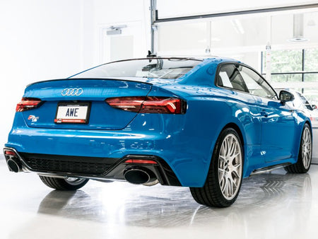 AWE Tuning Audi B9.5 RS5 Sportback Non - Resonated Touring Edition Exhaust - RS - Style Diamond Blk Tips - CPC Performance