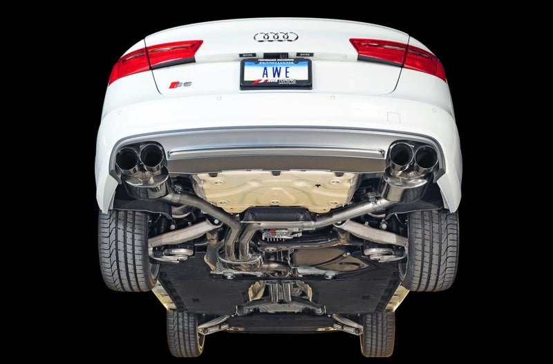 AWE Tuning Audi C7 / C7.5 S6 4.0T Touring Edition Exhaust - Diamond Black Tips - CPC Performance