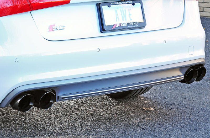 AWE Tuning Audi C7 / C7.5 S6 4.0T Touring Edition Exhaust - Diamond Black Tips - CPC Performance