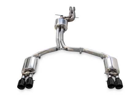 AWE Tuning Audi C7.5 A6 3.0T Touring Edition Exhaust - Quad Outlet Diamond Black Tips - CPC Performance