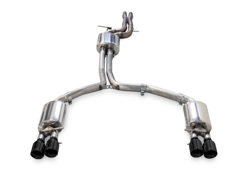 AWE Tuning Audi C7.5 A7 3.0T Touring Edition Exhaust - Quad Outlet Diamond Black Tips - CPC Performance