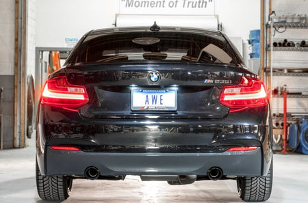 AWE Tuning BMW F22 M235i / M240i Touring Edition Axle - Back Exhaust - Diamond Black Tips (102mm) - CPC Performance