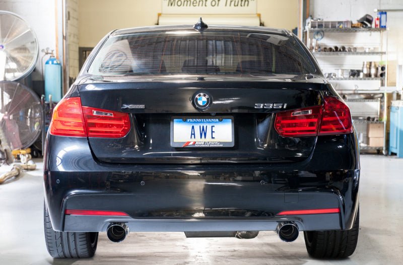 AWE Tuning BMW F3X 335i/435i Touring Edition Axle - Back Exhaust - Chrome Silver Tips (102mm) - CPC Performance