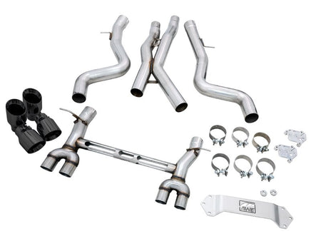 AWE Tuning BMW F8X M3/M4 Track Edition Catback Exhaust - Diamond Black Tips - CPC Performance