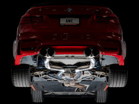 AWE Tuning BMW F8X M3/M4 Track Edition Catback Exhaust - Diamond Black Tips - CPC Performance