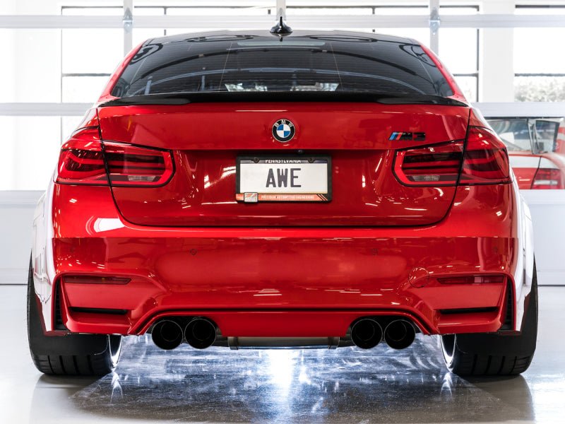 AWE Tuning BMW F8X M3/M4 Track Edition Catback Exhaust - Diamond Black Tips - CPC Performance