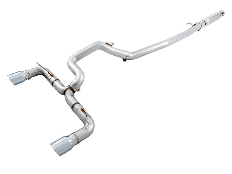 AWE Tuning Ford Focus RS Track Edition Cat - back Exhaust - Chrome Silver Tips - CPC Performance