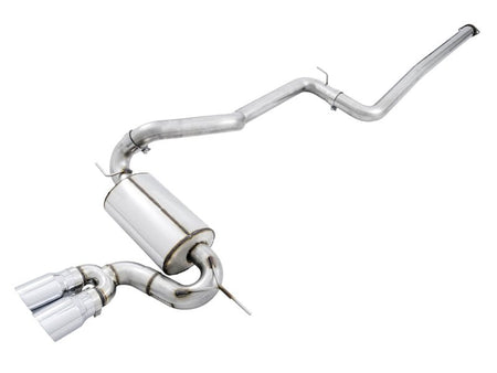 AWE Tuning Ford Focus ST Touring Edition Cat - back Exhaust - Non - Resonated - Chrome Silver Tips - CPC Performance