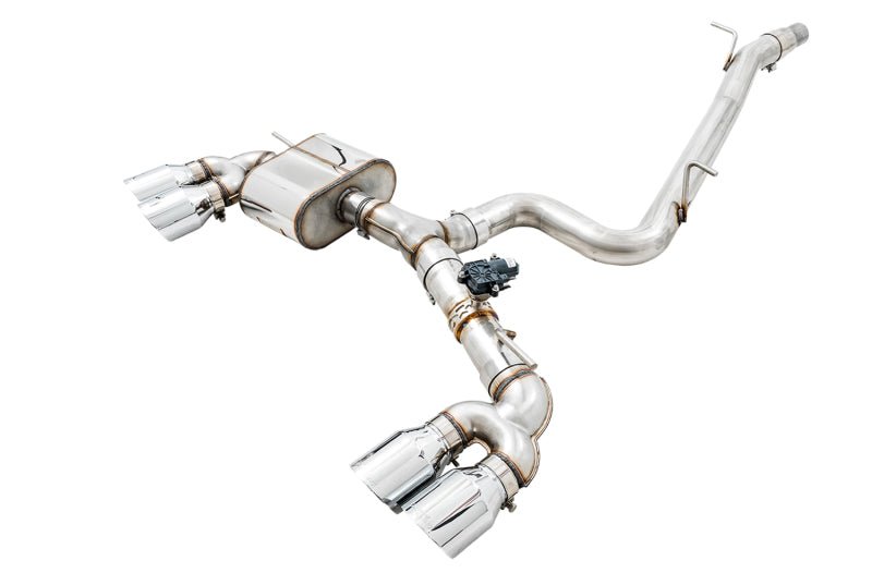 AWE Tuning Mk7 Golf R SwitchPath Exhaust w/Chrome Silver Tips 102mm - CPC Performance