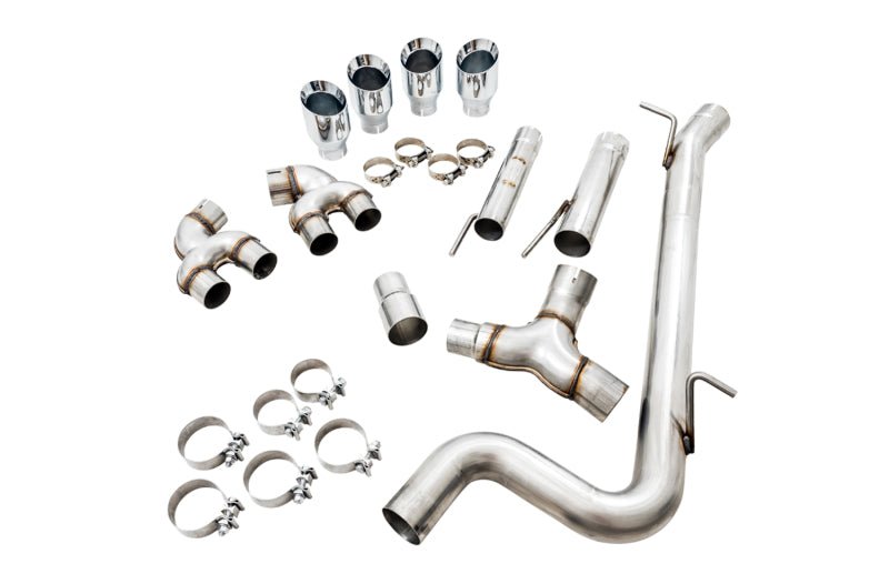 AWE Tuning Mk7 Golf R Track Edition Exhaust w/Chrome Silver Tips 102mm - CPC Performance