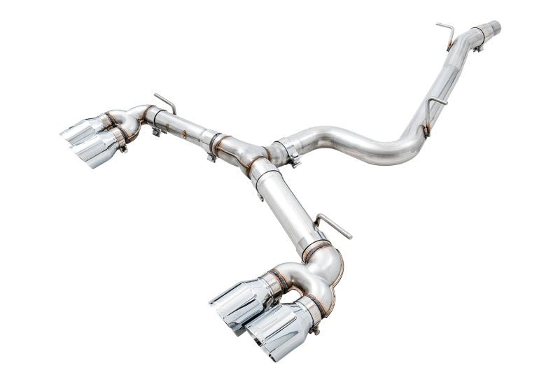 AWE Tuning Mk7 Golf R Track Edition Exhaust w/Chrome Silver Tips 102mm - CPC Performance
