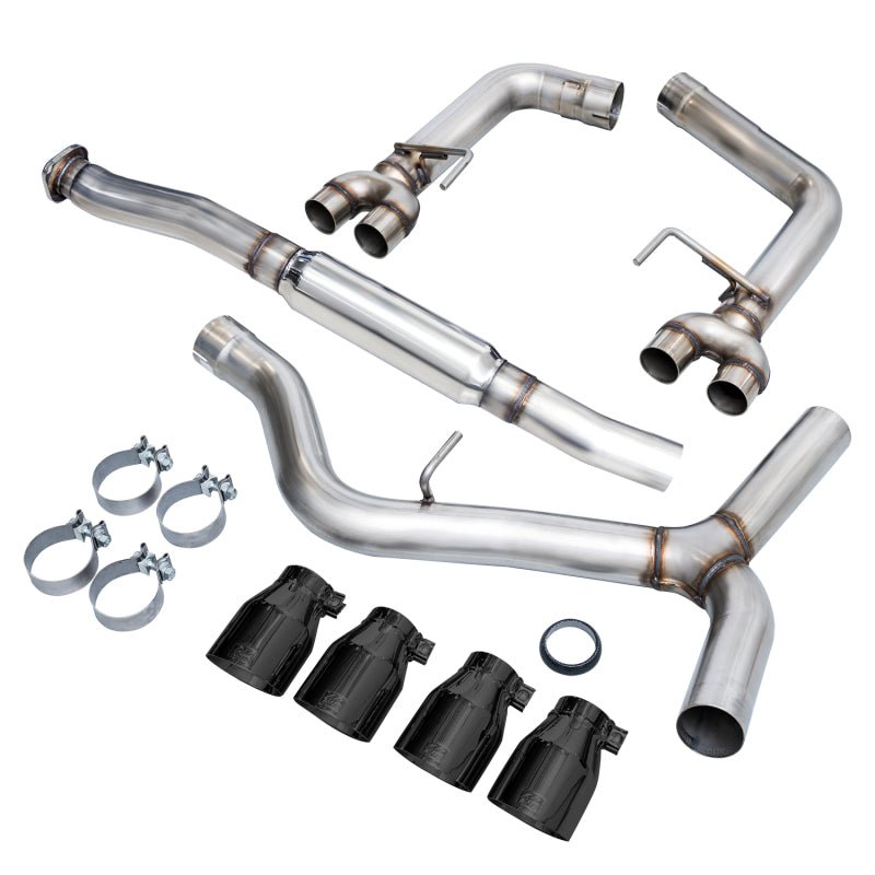 AWE Tuning Subaru WRX/STI VA/GV Sedan Track Edition Exhaust - Diamond Black Tips (102mm) - CPC Performance