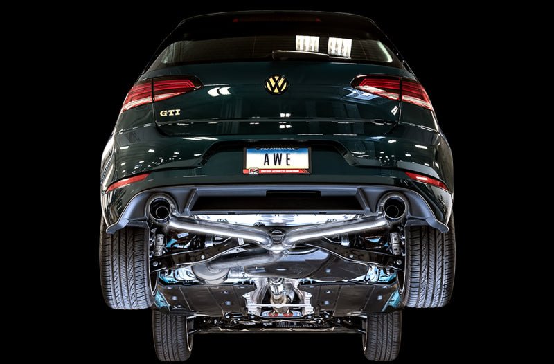 AWE Tuning Volkswagen GTI MK7.5 2.0T Touring Edition Exhaust w/Chrome Silver Tips 102mm - CPC Performance