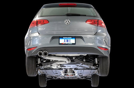 AWE Tuning VW MK7 Golf 1.8T Track Edition Exhaust w/Diamond Black Tips (90mm) - CPC Performance
