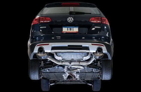 AWE Tuning VW MK7 Golf Alltrack/Sportwagen 4Motion Touring Edition Exhaust - Polished Silver Tips - CPC Performance