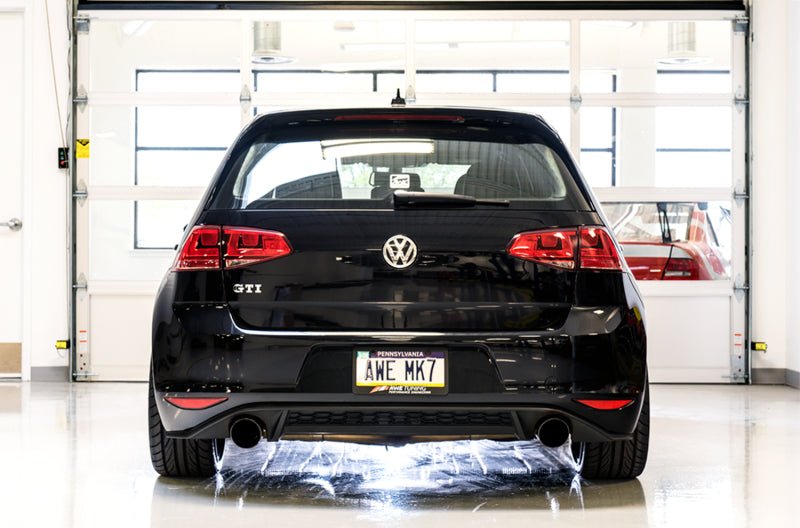 AWE Tuning VW MK7 GTI Touring Edition Exhaust - Diamond Black Tips - CPC Performance