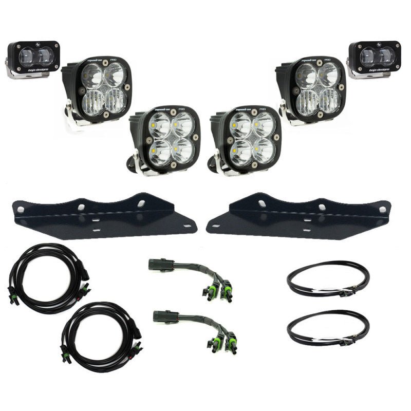 Baja Designs 17 - 20 Ford F - 150 Raptor S2 SAE Pro Fog Pocket Kit - Clear - CPC Performance