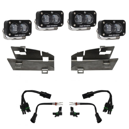 Baja Designs 19 - 22 Dodge RAM 1500 Rebel / 21 - 22 1500 TRX S2 SAE Dual Fog Pocket Light Kit - Clear - CPC Performance