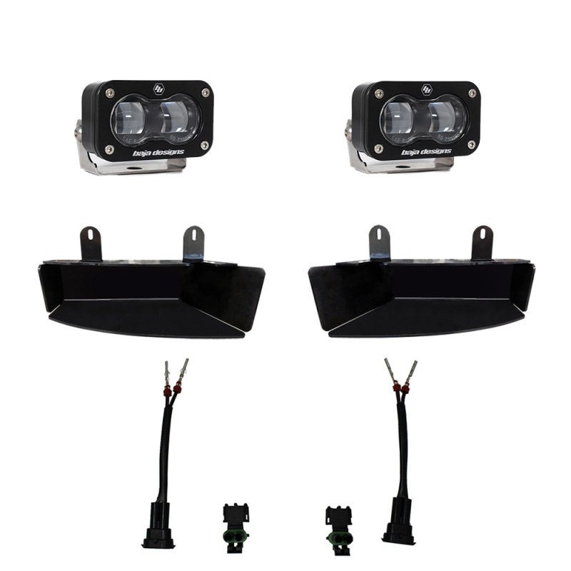 Baja Designs 19 - 22 Dodge RAM 2500/3500 S2 SAE Fog Pocket Light Kit - Clear - CPC Performance