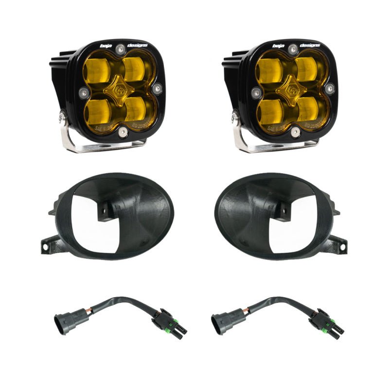 Baja Designs 19 - 22 Mercedes Benz Sprinter Squadron SAE Fog Pocket Light Kit - Amber - CPC Performance