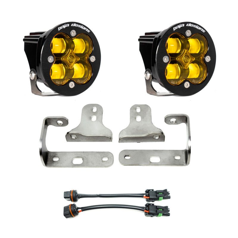 Baja Designs 2018+ Wrangler JL Rubicon Sport Fog Light Pocket Kit - Amber - CPC Performance