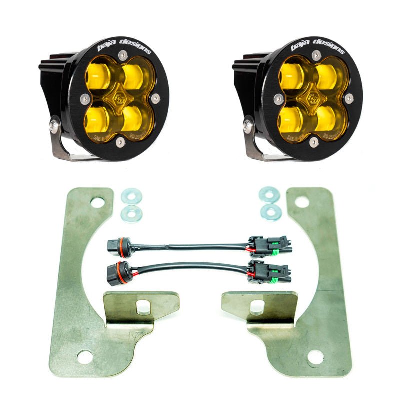 Baja Designs 2018+ Wrangler JL Rubicon Squadron - R Fog Light Pocket Kit - Amber - CPC Performance
