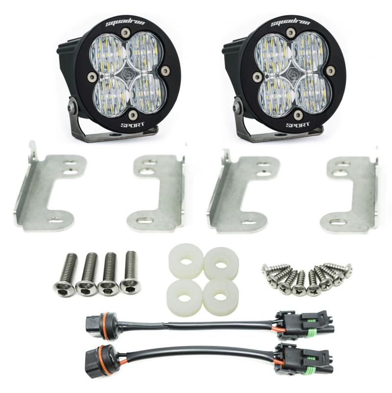 Baja Designs 2018 Wrangler JL Sahara Squadron R Sport Fog Pocket Kit - CPC Performance