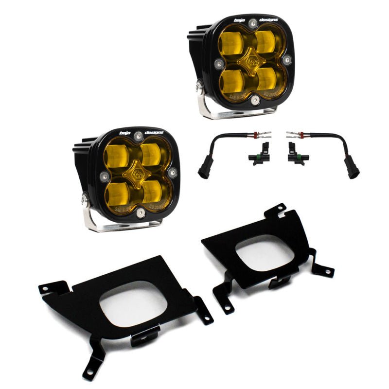 Baja Designs 2019+ Chevy Silverado 1500/2500/2500 HD SAE Amber Fog Pocket Kit - CPC Performance