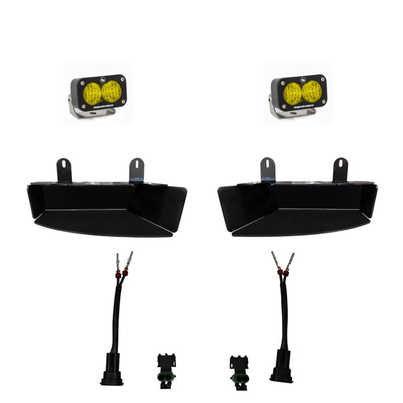 Baja Designs 2019+ Ram 2500/3500 S2 Wide Cornering Fog kit - Amber - CPC Performance