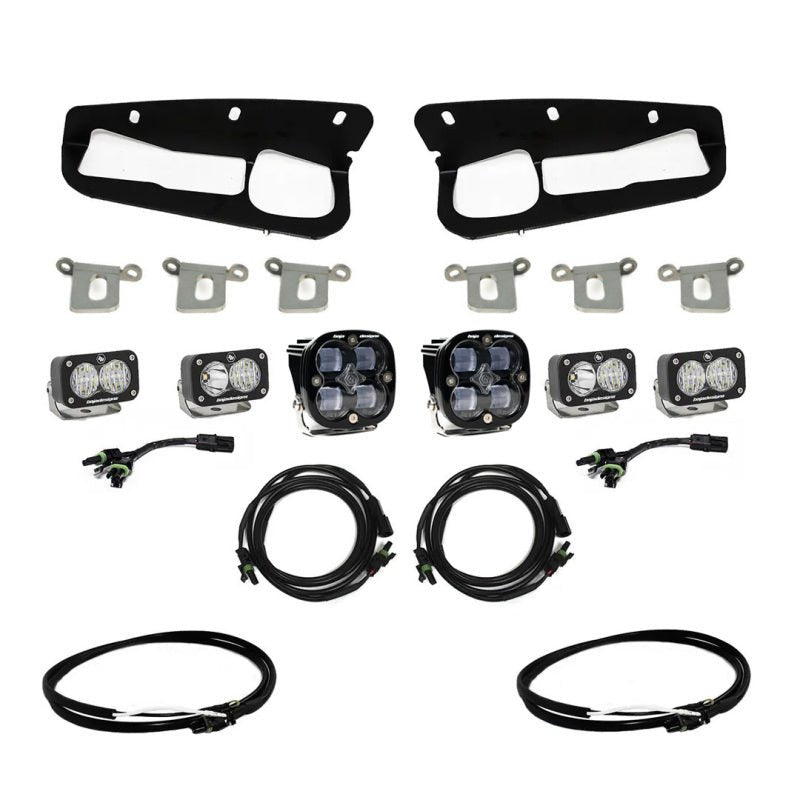 Baja Designs 2021+ Ford Bronco Clear SAE Fog Pocket Kit w/Upfitter - CPC Performance