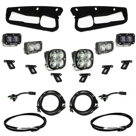 Baja Designs 21 - 22 Ford Bronco w/Steel Bumper S2 SAE Sportsmen Fog Pkt Light Kit w/Upfitter - Clear - CPC Performance