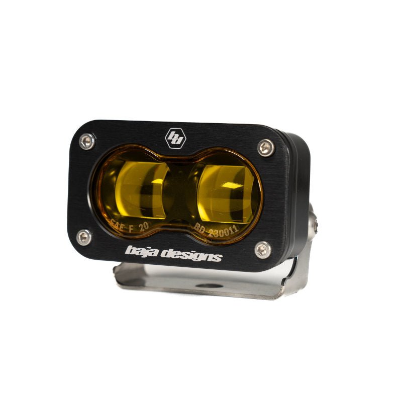 Baja Designs 21 - 22 Ford Bronco w/Steel Bumper S2 SAE Sportsmen Fog Pocket Light Kit - Amber - CPC Performance