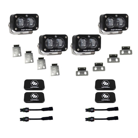 Baja Designs 21 - 22 Ford F - 150 Raptor S2 SAE Dual Fog Pocket Light Kit - Clear - CPC Performance