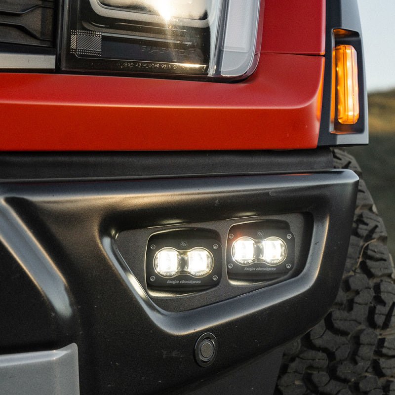 Baja Designs 21 - 22 Ford F - 150 Raptor S2 SAE Dual Fog Pocket Light Kit - Clear - CPC Performance