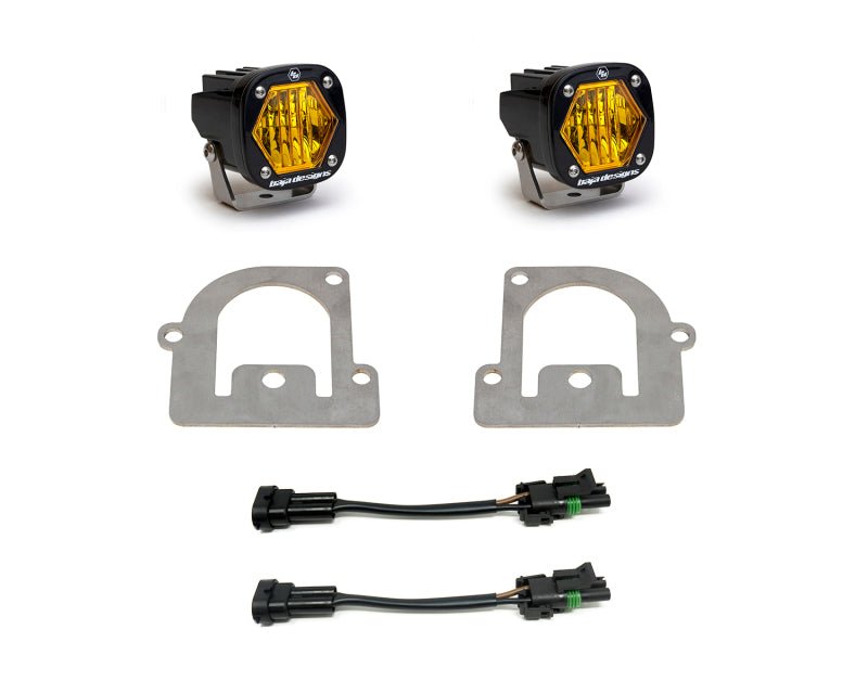 Baja Designs 21+ Ford Bronco Sport S1 WC LED Fog Pocket Light Kit - Amber - CPC Performance