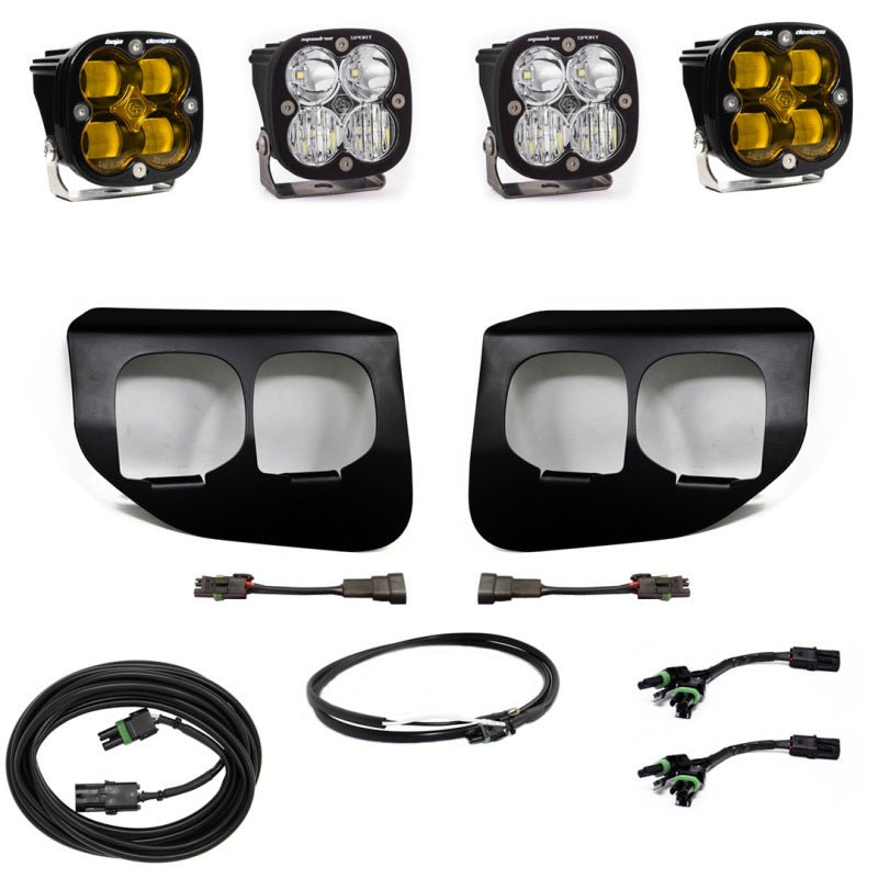 Baja Designs Ford Super Duty (20 - On) Fog Lights FPK Amber SAE/Sport DC Baja Designs w/Upfitter - CPC Performance