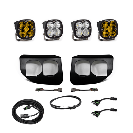 Baja Designs Ford Super Duty (20 - On) Fog Lights FPK Amber SAE/Sport DC Baja Designs w/Upfitter - CPC Performance