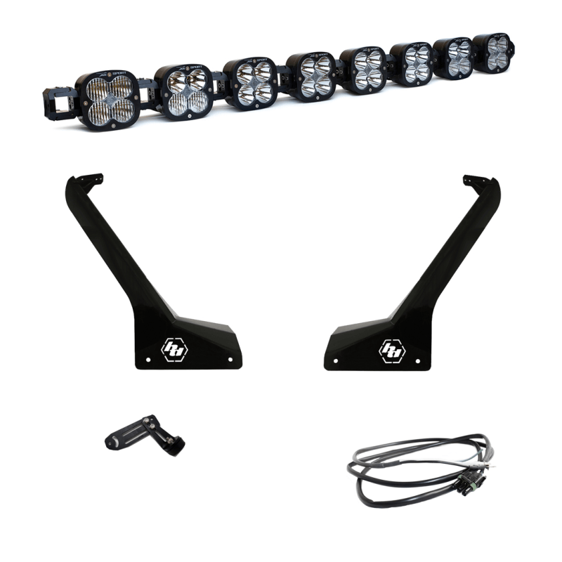 Baja Designs Jeep JL/JT Roof Bar LED Light Kit 8 XL Linkable w/ Upfitter - CPC Performance