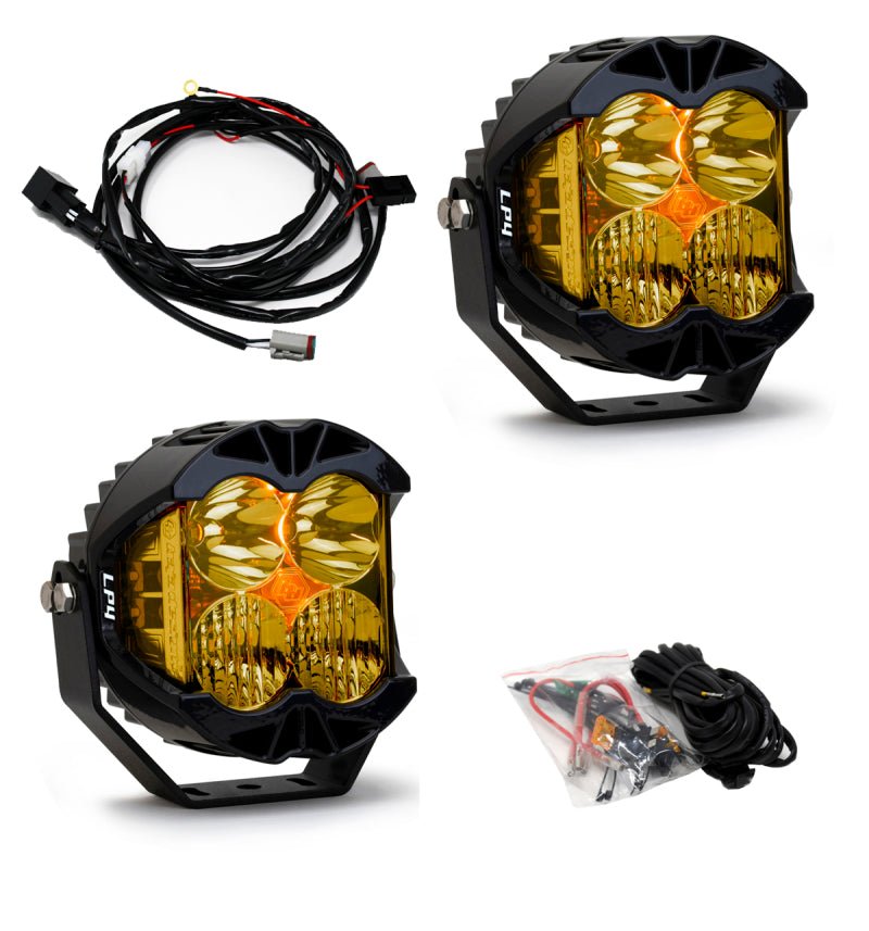 Baja Designs LP4 Pro Driving/Combo LED - Amber (Pair) - CPC Performance