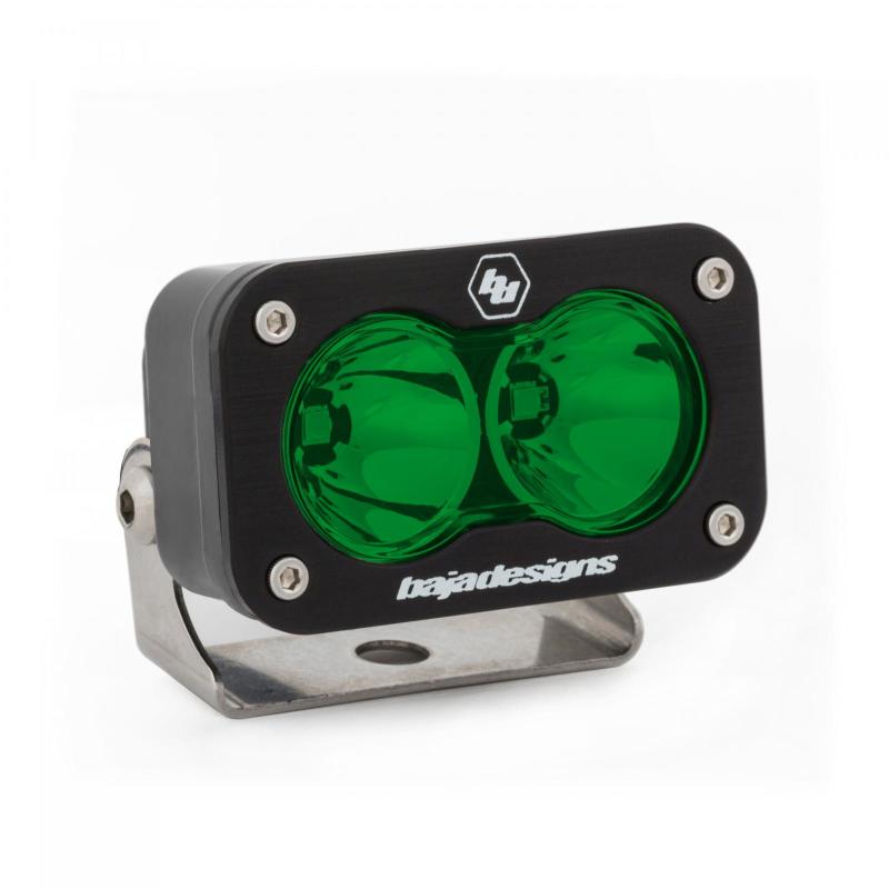 Baja Designs S2 Sport Spot Pattern LED Work Light - Green - CPC Performance
