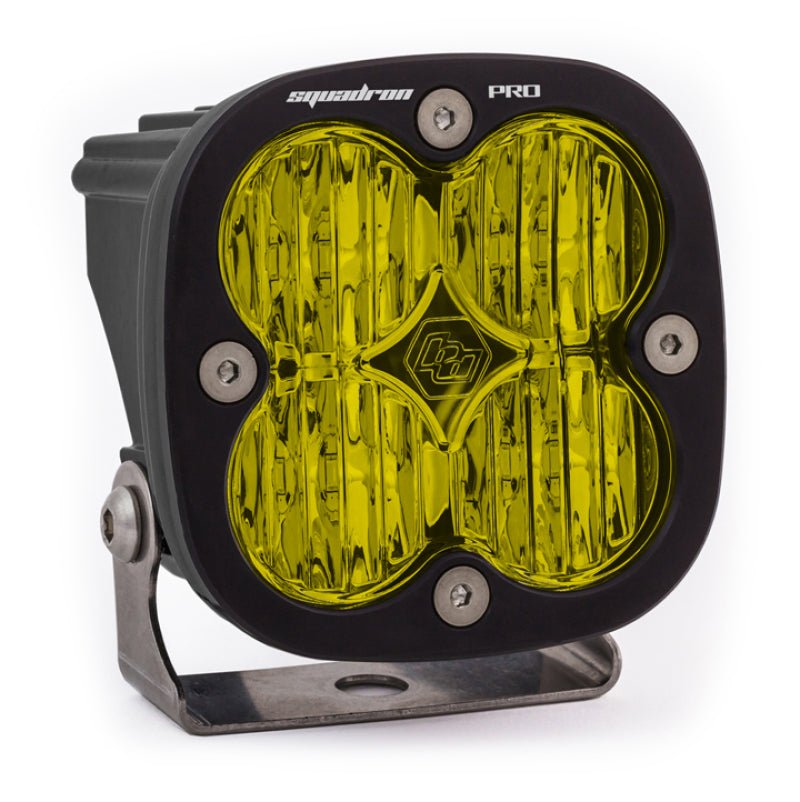 Baja Designs Squadron Pro Black Wide Cornering Pattern LED Light Pod - Amber - CPC Performance