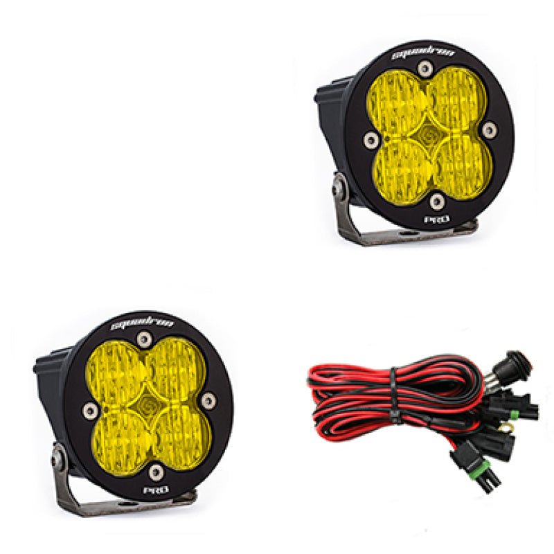 Baja Designs Squadron R Pro Wide Cornering Pair LED Light Pods - Amber - CPC Performance